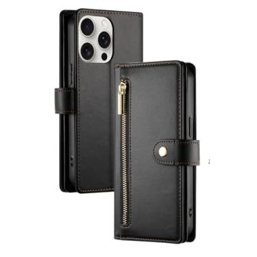 Imagem de HJZSZX Para Samsung A56 (5G) Lanyard Zip Wallet Capa de couro para telefone (para Samsung A56 (5G)/preto)