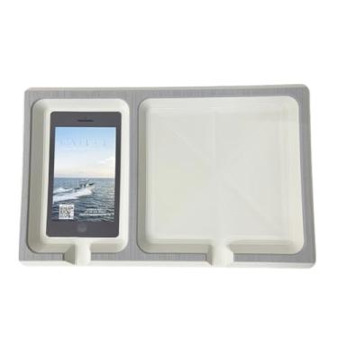 Imagem de Next Level Inc | SeaDek | Painel duplo de 23 mm para barco | Celular de espuma e acessórios painel de barco | Suporte adesivo | Compartimentos separados para telefones e ferramentas de pesca/navegação