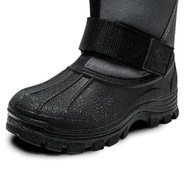 Imagem de Botas de neve de esqui de inverno, confortáveis e leves ao ar livre espessados de pelúcia impermeável quente de alta ajuda botas de neve masculinas, para caminhadas.