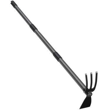 Imagem de JAOTREL Ferramenta De Jardim, Enxada 45 Polegadas Com Cabo Longo Para Capina, Cultivador 2 Em 1, Ferramentas Manuais Jardinagem E Plantio