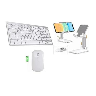 Imagem de BDNET, Teclado Mouse Suporte Kit Galaxy S7 T875 10,5" Branco