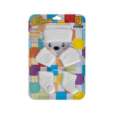 Imagem de Kit Bebe Toca Luva E Meia Conjunto Recem Nascido Saida Maternidade Men