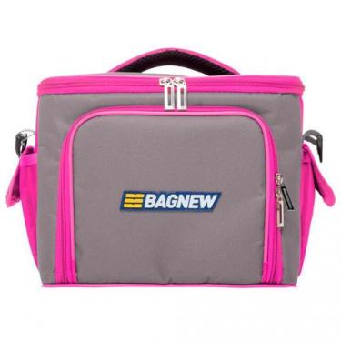 Imagem de Bolsa Térmica 3 Potes - Cinza com Rosa Fit - Padrão: Único - Bag New