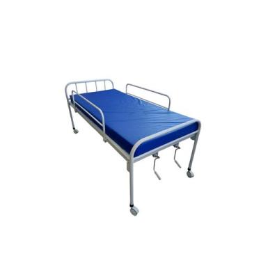 Imagem de Kit Cama Hospitalar Manual 2 Movimentos + Colchão Hospitalar D28 - Met