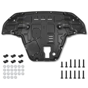 Imagem de Aumtoni Escudo contra respingos do motor dianteiro inferior com parafuso compatível com Hyundai Sonata 2020 2021 2022 1,6L 2,0L 2,5L, protetor de capa inferior para carro