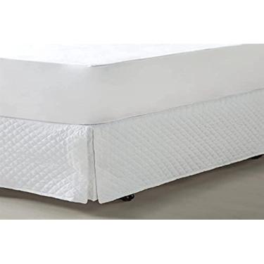 Imagem de SAIA para CAMA BOX - MATELASSE - QUEEN/SOFT TOUCH/BRANCO - 160 x 200 x 32 PLUMASUL