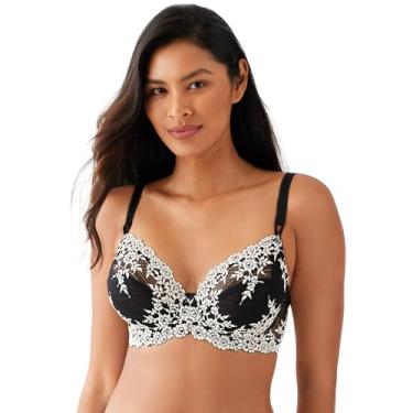 Imagem de Wacoal Sutiã feminino de renda Embrace, Preto, 34DDD