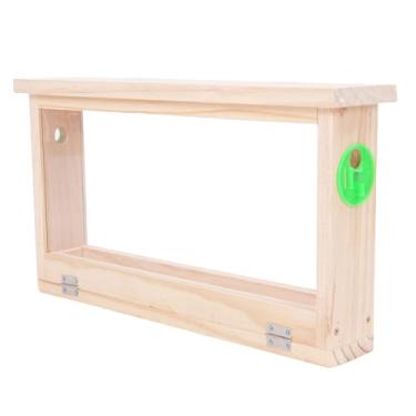 Imagem de Caixa de Colméias de Abelhas, Molduras de Abelhas de Abelhas de Colméia Os Suprimentos de Apicultura Encerados Com Respiradouros de Apicultura para Iniciantes Apicultores,