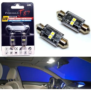 Imagem de Formula-J87 Lâmpadas LED 3030 SMD 36 mm DE3423 DE3425 12844 6418 C5W – Domo interior, mapa, porta, porta-malas, carga, substituição de luz de caixa de luvas (pacote com 2) (Branco Frio 6000K)