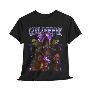 Imagem de Camiseta Vintage League of Legends Caitlyn Arcane - Unissex em Algodão