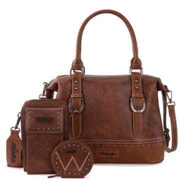Imagem de Conjunto de bolsas Montana West Wrangler Doctor Bag, 3 peças para mulh