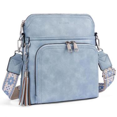 Imagem de Bolsa tiracolo Roulens, leve, de couro médio, feminina