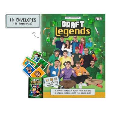 Imagem de Álbum Oficial Craft Legends + 10 Envelopes De Figurinhas