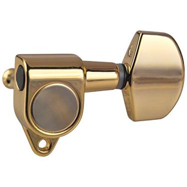 Imagem de Golden Gate Sintonizadores de guitarra acústica F-2061-6 individuais (3+3) - Ouro