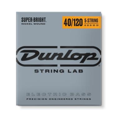 Imagem de Dunlop DBSBN40120 cordas de baixo super brilhantes, ferida de níquel, leve, .040–.120, 5 cordas/conjunto