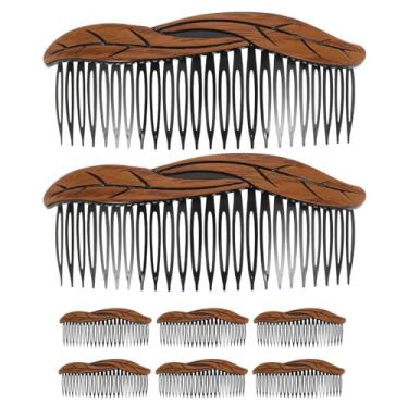 Imagem de SAFIGLE Pente Lateral De Plástico Com 8 Peças: Pente De Dentes Para Franjas Fixação Forte Para Mulheres E - De Cabelo Giratório Para Penteados