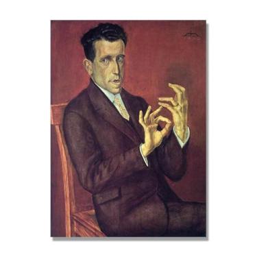 Imagem de NHLDZYH Otto Dix Canvas Art, (retrato de advogado), reproduções de pinturas famosas, arte de parede de classicismo para sala de estar quarto decoração de casa. 60x84cm-23,6x33,1in somente tela