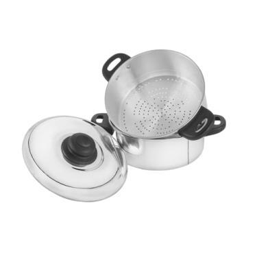 Imagem de Jogo De Panela Aquecedor Cozimento Vapor Alumínio