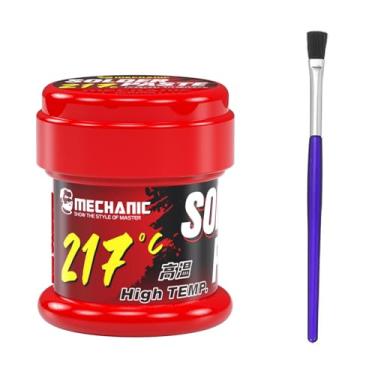 Imagem de 【Mecânica】Pasta de solda sem chumbo, pasta de solda não limpa, ponto de fusão de 217 ℃ 50 g, pasta de solda especial GW50 para chip de placa-mãe, plantio, reparo de estanho, fluxo de solda