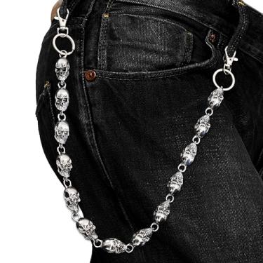 Imagem de OKPOW Corrente de calça para homens e mulheres, Large, Metal Aço inoxidável