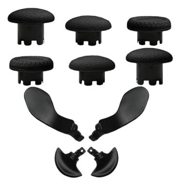 Imagem de CaoXiong Acessórios Para Joysticks De Metal 10 Em 1 Controle Ps5 Edge, Kits Pás Traseiras, Peças Reposição Analógico Ajustável (Preto)
