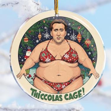 Imagem de Decorações de Natal - Presentes de mordaça - Presentes impertinentes desagradáveis - Elefante branco - Recheios de meia (Nicolas Cage Picolas Cage Thiccolas Cage 3)