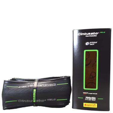 Imagem de Pirelli Pneu de bicicleta de estrada Cinturato Velo TLR 32-622 (700 x 32c) - ótima proteção para longas distâncias e vários terrenos - Armour Tech, tipo Clincher, pneu de bicicleta sem câmara de ar