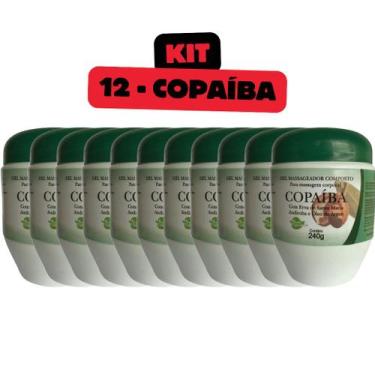 Imagem de KIT com 12 - Gel Massageador Copaíba com Andiroba e Óleo de Argan 240g