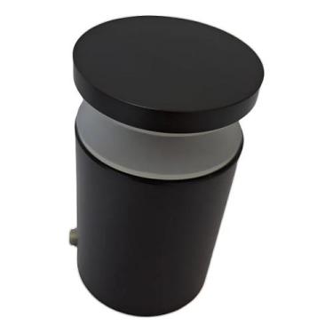 Imagem de Prolongador Botton Inox 304 Vidro Guarda Corpo 50x40mm preto 2un - AGS