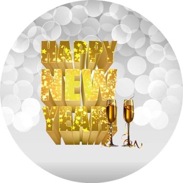 Imagem de Painel Festa Redondo C/Elástico 1,50m Ano Novo (ANV006)