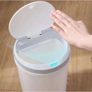 Imagem de Lixeira Com Sensor Inteligente 12 Litros Automática - Globalmix, Branc