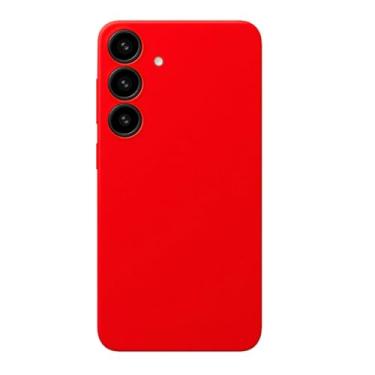 Imagem de Capinha Compatível Com A56 Proteção Colorida Preto, Branco, Vermelho, Azul, Rosa, Verde Transparente Case Aveludada 3 Camadas Anti Impacto Linha PREMIUM (Vermelho)