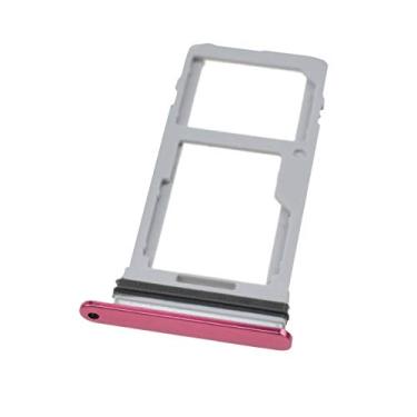 Imagem de Bandeja para cartão SIM único LM-G710 + slot para cartão micro SD + anel de borracha à prova d'água compatível com LG G7 ThinQ-Azul marroquino