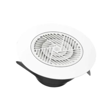 Imagem de IEUDNS Tampa de ventilação de ar Grelha de ventilação Fácil de instalar 75 mm redonda para cozinha Escritório Paredes Banheiro Exaustor, Style C