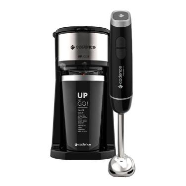 Imagem de Kit Black Cadence - Cafeteira To Go e Mixer Inox