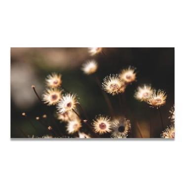 Imagem de Impressão fotográfica de realismo floral Fireball – Arte de parede de jardim vibrante para decoração de casa, reprodução de pintura em tela 80 x 144 cm Un emoldurada