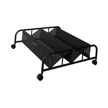 Imagem de ＫＬＫＣＭＳ Organizador de sapatos embaixo da cama com rodas, multifuncional, organização de quarto, recipiente de armazenamento embaixo da cama com rodinhas,