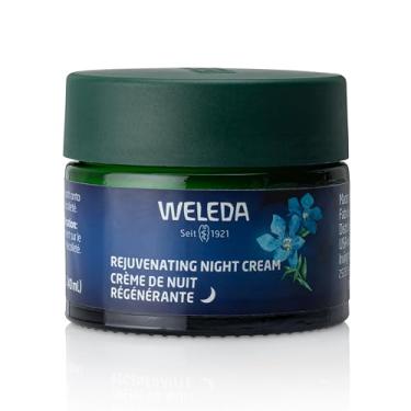 Imagem de Weleda Creme noturno rejuvenescedor para cuidados com o rosto, hidratante rico em plantas com genciana azul e edelweiss