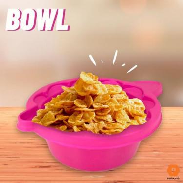 Imagem de Tigela Bowl Pote Plástico com Alça - 350ml - Pratikaud