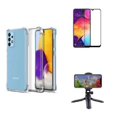 Imagem de Kit Tripé Tripod 360 graus para Samsung Galaxy A53 + Capa + Pelicula D