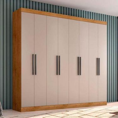 Imagem de Guarda Roupa Casal Ambiente 1684 Freijó Baunilha - Araplac