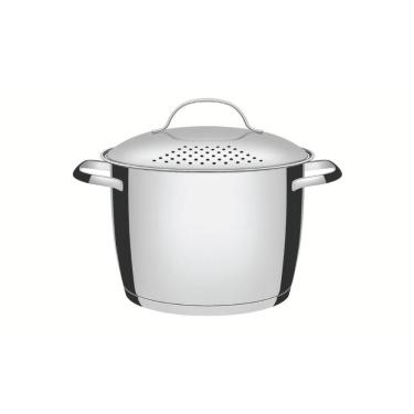 Imagem de Espagueteira Tramontina Allegra Aço Inox com Fundo Triplo 22 cm 5,5 L