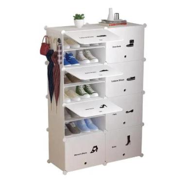 Imagem de Armario organizador brinquedos grande guarda roupa sapateira modular p