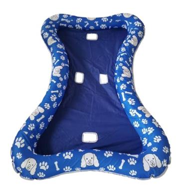 Imagem de Boia de cachorro para piscina | Tapete flutuante antiderrapante para piscina, brinquedos de jangada inflável, tapete aquático para animais ao ar livre, banheira, rio, lago, praia, fora