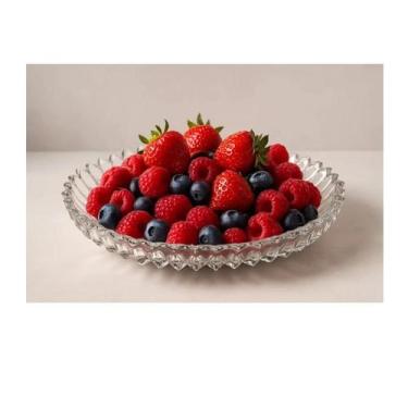 Imagem de Travessa de Mesa Decorativa de Vidro Brasília 29cm - Dumiat