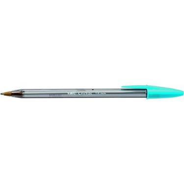 Imagem de BIC Canetas esferográficas Crystal Fun, ponta larga (1,6 m), caixa com 20, cor turquesa - escrita ousada à prova de manchas