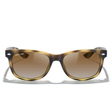 Imagem de MERRY'S Óculos de sol para meninas olho de gato para crianças óculos de sol polarizados S7001, Moldura de leopardo fosco/lente gradiente marrom, Lens width: 48 millimeters