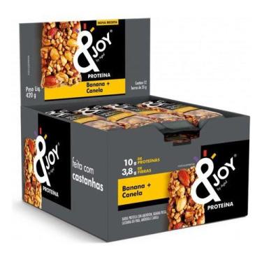 Imagem de 12 Barra De Nuts Proteína &joy Banana Canela 35g