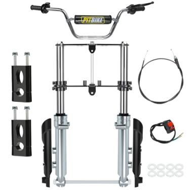 Imagem de CILOYU Kit de reposição de garfo de suspensão dianteira para Monster Mega Moto 80cc 105cc Motovox MBX10 MBX11 Coleman CT100U Baja GMB100 TrailMaster Storm 200 peças 7/8 22 mm peças de elevação de