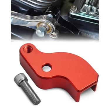 Imagem de CAQ Kit de assistência de engrenagem neutra para motocicleta apto para Harley Touring Softail 2018+, liga de alumínio, auxiliar de câmbio neutro, vermelho